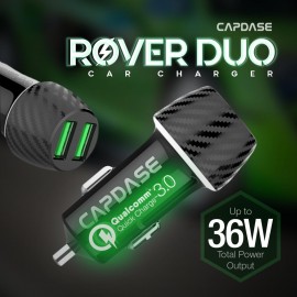 Capdase 2-port Car Charger Rover Duo 2P36 (Black)