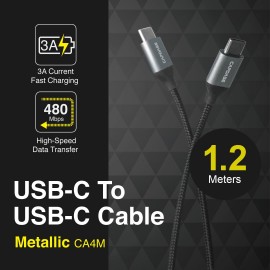 Capdase Metallic USB-C to USB-C (1.2M)