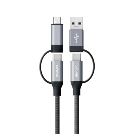 Capdase Metallic USB-C/USB-A to USB-C/Micro-USB 4-in-1 Cable (1.5M)