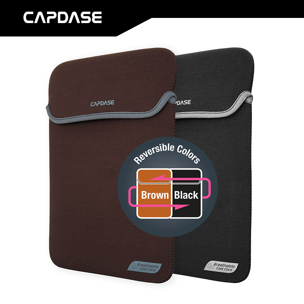 Capdase ProKeeper Reversible Slipin for Notebooks 12 and Apple Macbook 12 (Brown/Black)