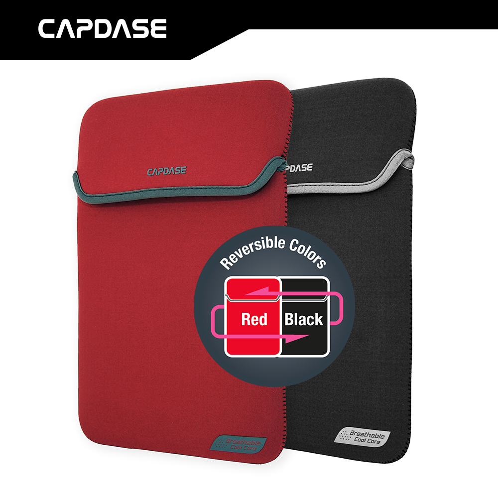 Capdase ProKeeper Reversible Slipin for Notebooks 12 and Apple Macbook 12 (Red/Black)