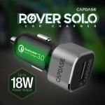 Capdase QC 3.0 Car Charger Rover Solo 1P18 (Black/Silver)