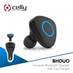 Celly Bluetooth Earphone with Car Charger for Universal Use