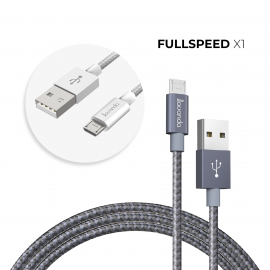 Lavanda FullSpeed X1 Metal Braided Micro USB Cable