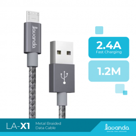 Lavanda FullSpeed X1 Metal Braided Micro USB Cable