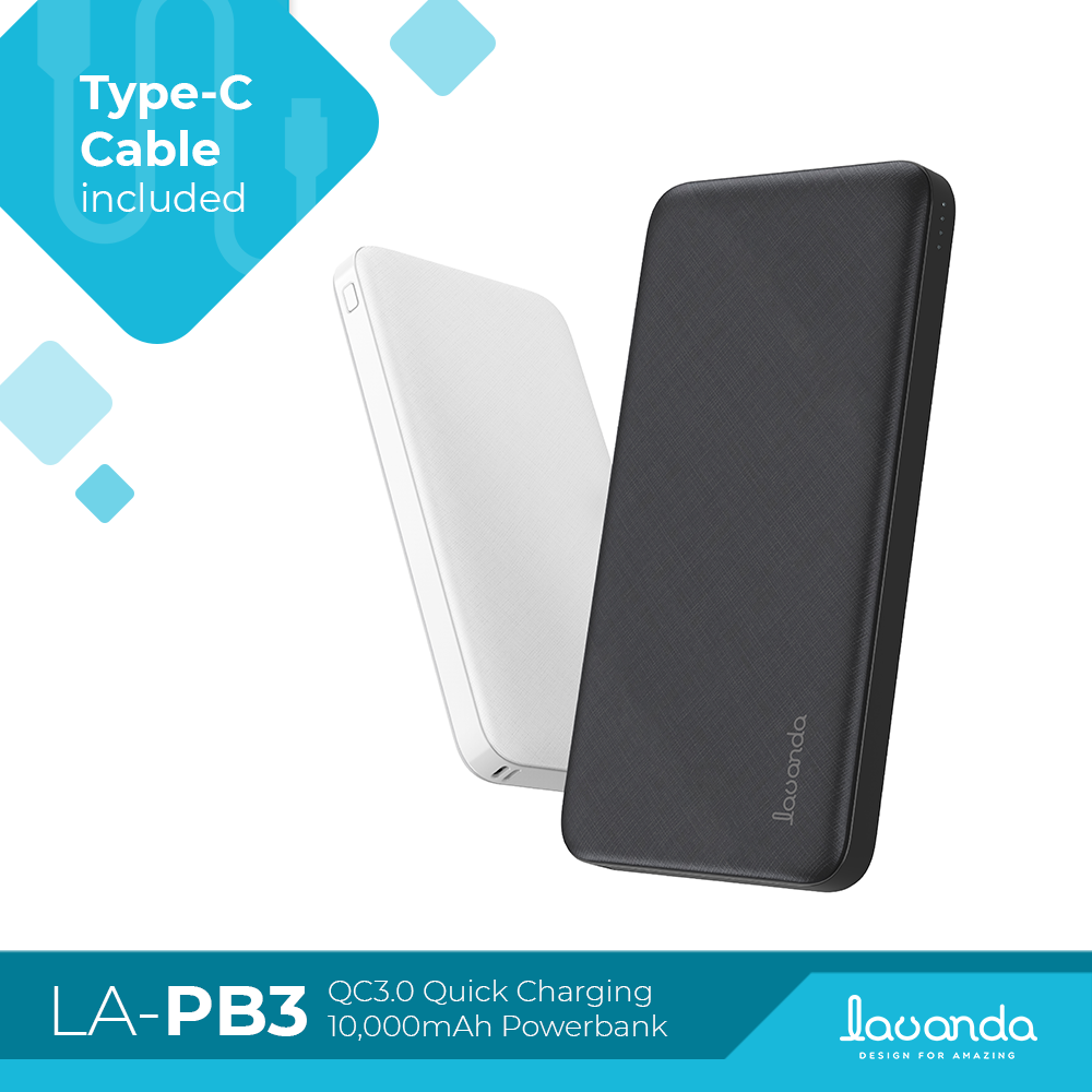 Lavanda LA-PB3 Explorer Series QC 3.0 10,000mah Powerbank