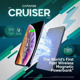 QM Cruiser - Fast Wireless Magnetic 10000mAh Power Bank