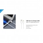 Capdase Capdase Cable Sync & Charge Power Essential USB A to Lightning 2A 1M Sync and Charge Cable - White (4806530882927)