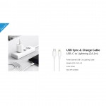 Capdase Capdase Cable Sync & Charge Power Essential USB C to Lightning 2A 1M Sync and Charge Cable - White (4806530882934)