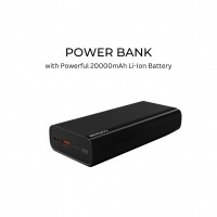 Capdase Capdase Power Bank  - Power Essential 20000mAh PD20W+QC18W Powerbank - Black (4806530883002)