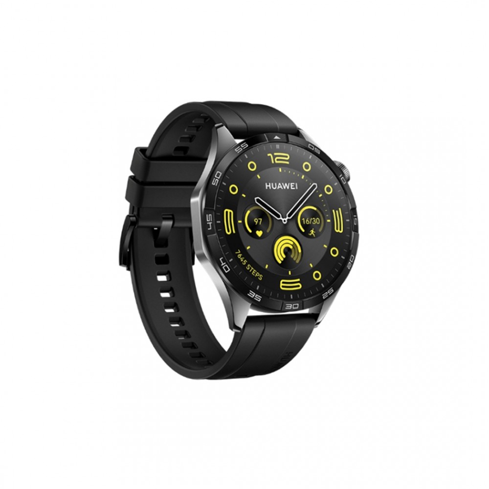 Huawei watch gt hot sale 2 black fluoroelastomer strap